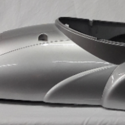 Задний пластик (вокруг сиденья) Stels Alfa Benelli серебристый