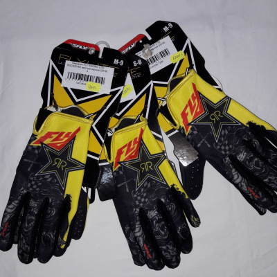Перчатки FLY RACING LITE ROCKSTAR желто-черные
