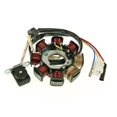 Статор генератора 139QMB 8 катушек - 4 провода