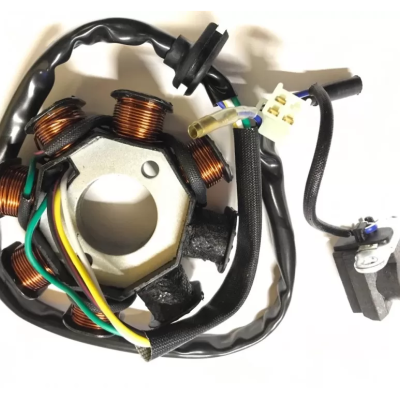 Статор генератора 139QMB, 8 катушек - 5 проводов