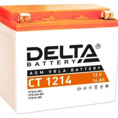 аккумулятор DELTA Battery CT 1214 (YTX14-BS / YTX14H-BS / YTX16-BS)